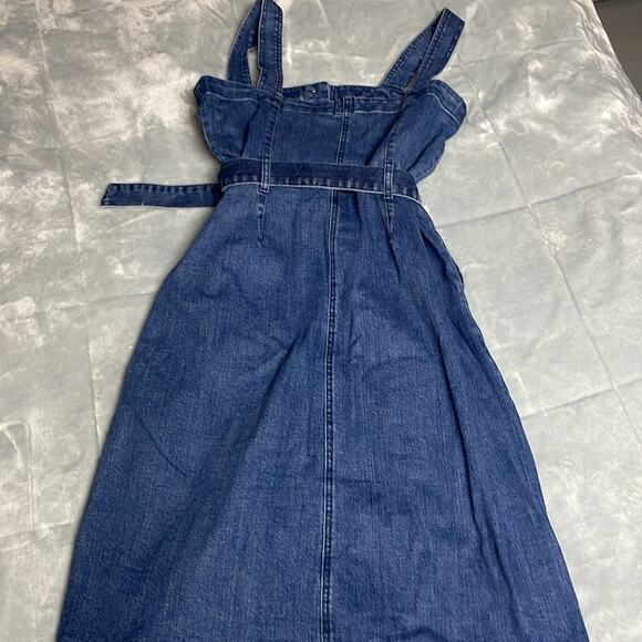 Gap Women’s Blue Denim Button Down Dress Size S - Picture 9 of 10